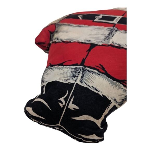 Vintage Santa Claus Mid Century Christmas Cloth Pillow 19" Tall 1930s - Picture 3 of 7
